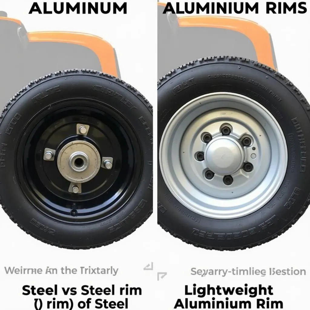 Rasentraktor Stahlfelgen vs. Aluminiumfelgen