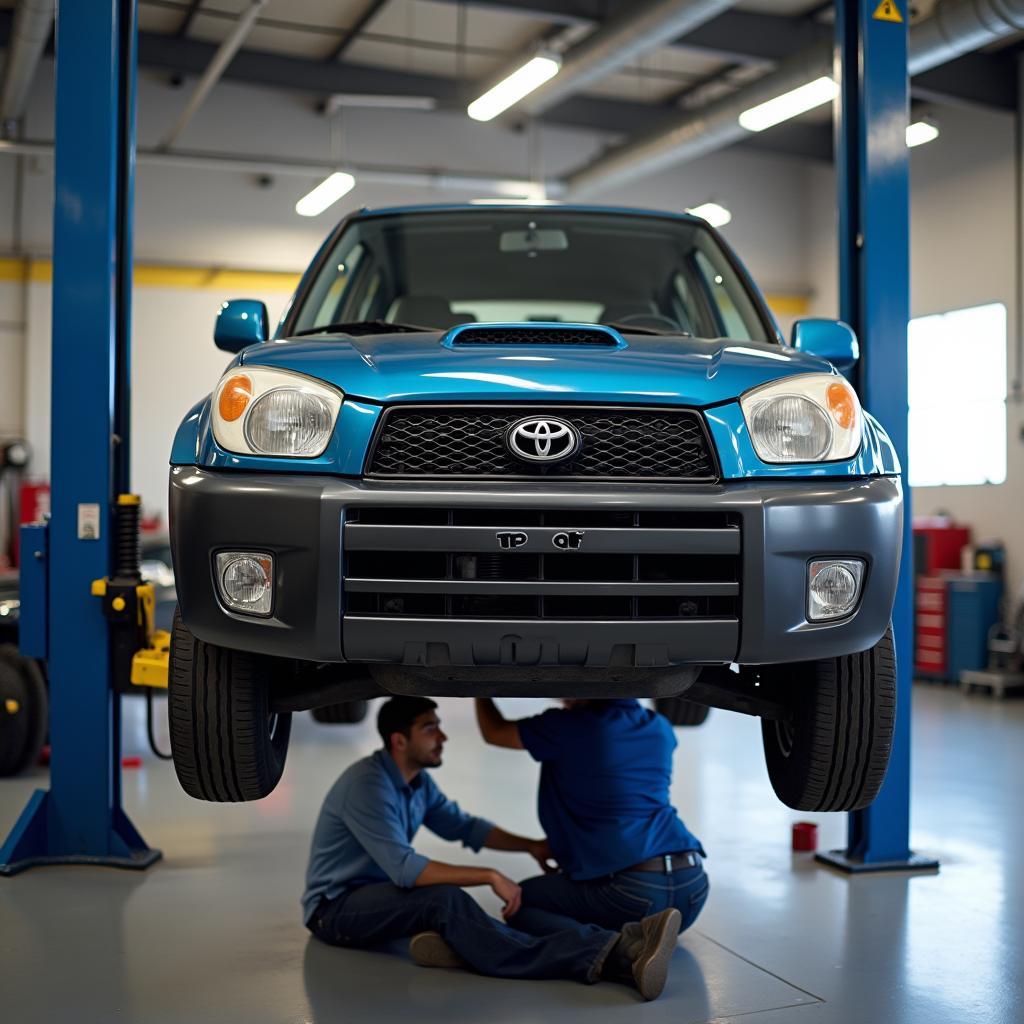 Reparatur eines Toyota RAV 04