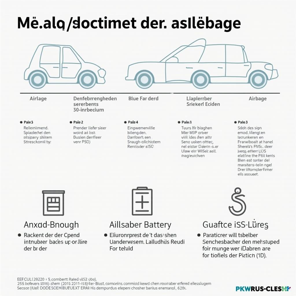 Beispiel für eine Rettungskarte PKW