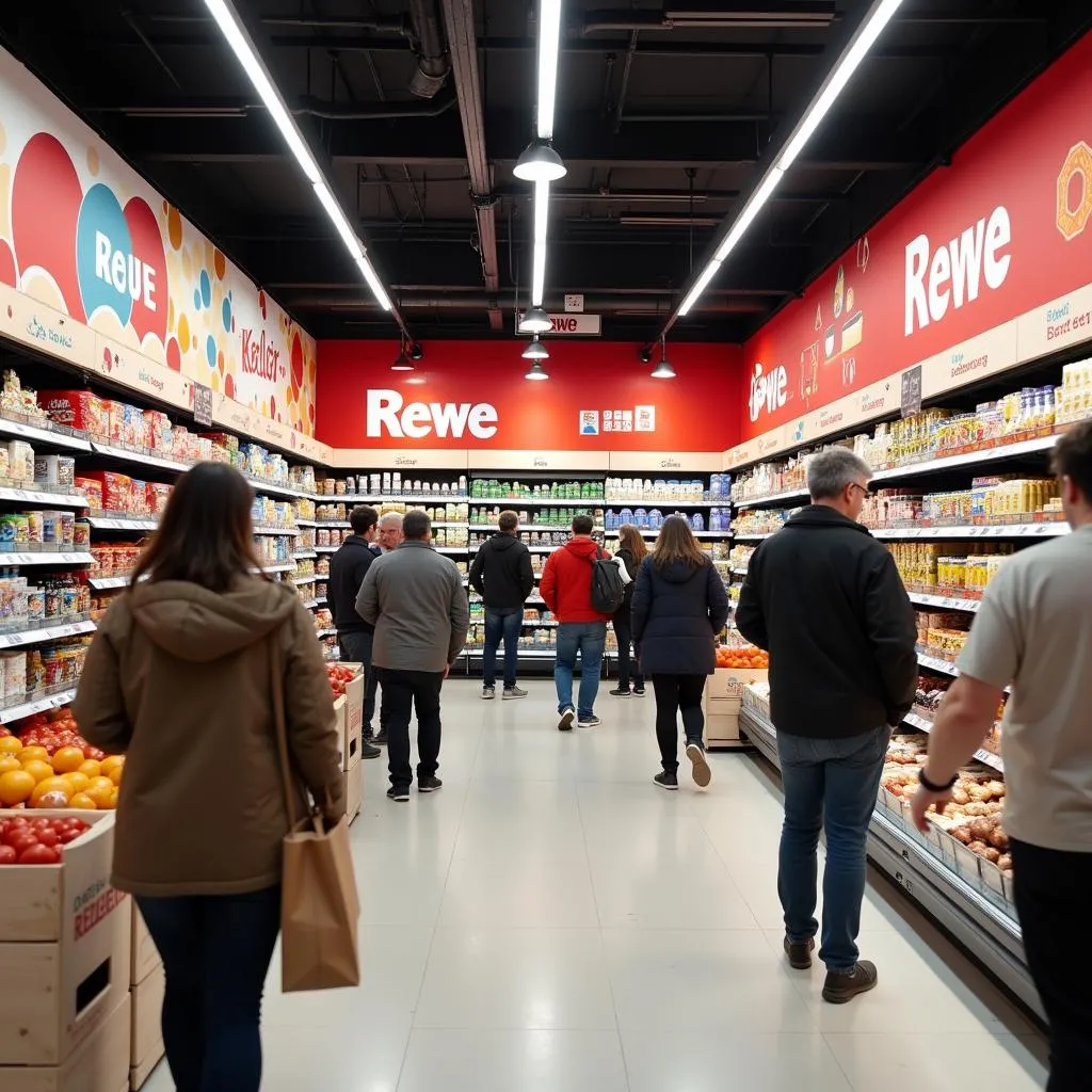 Einkaufen bei Rewe Spandau