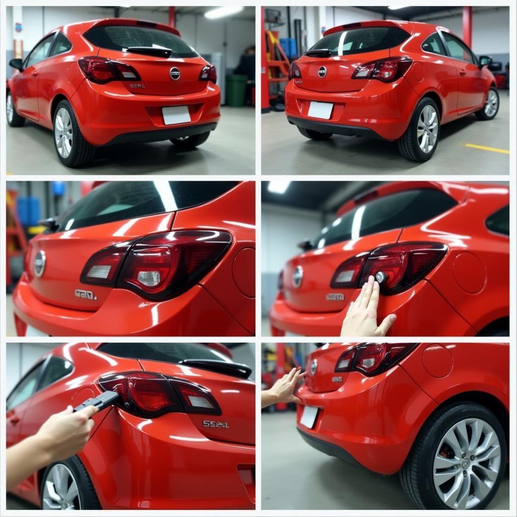 Reparatur Rücklicht Opel Corsa D