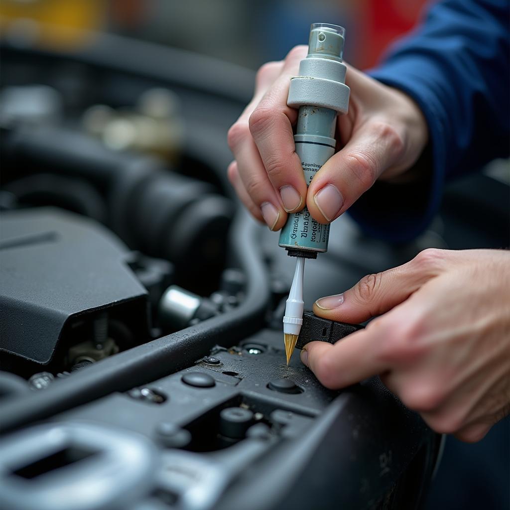 Sachsenkleber Anwendung in der Werkstatt