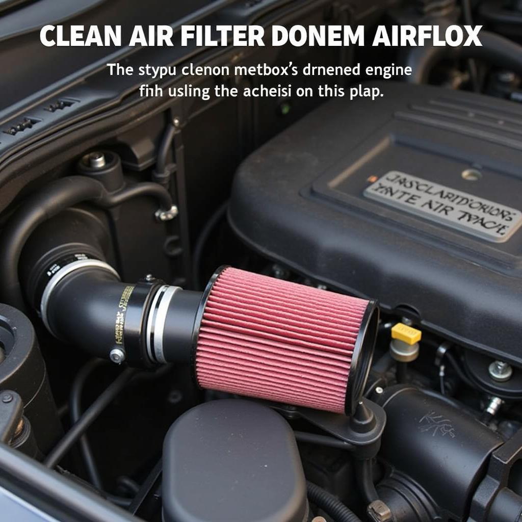 Sauberer Luftfilter Airbox für optimale Motorleistung