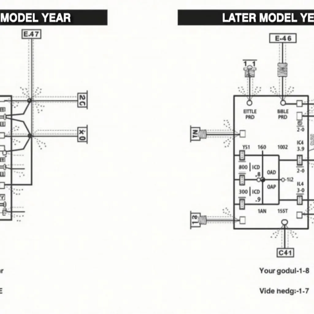 Perbandingan skema kelistrikan Schwalbe KR51/1 berdasarkan model