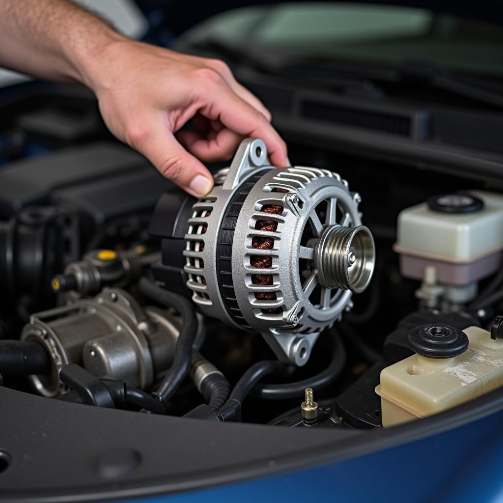 Repairing the alternator on a Seat Alhambra