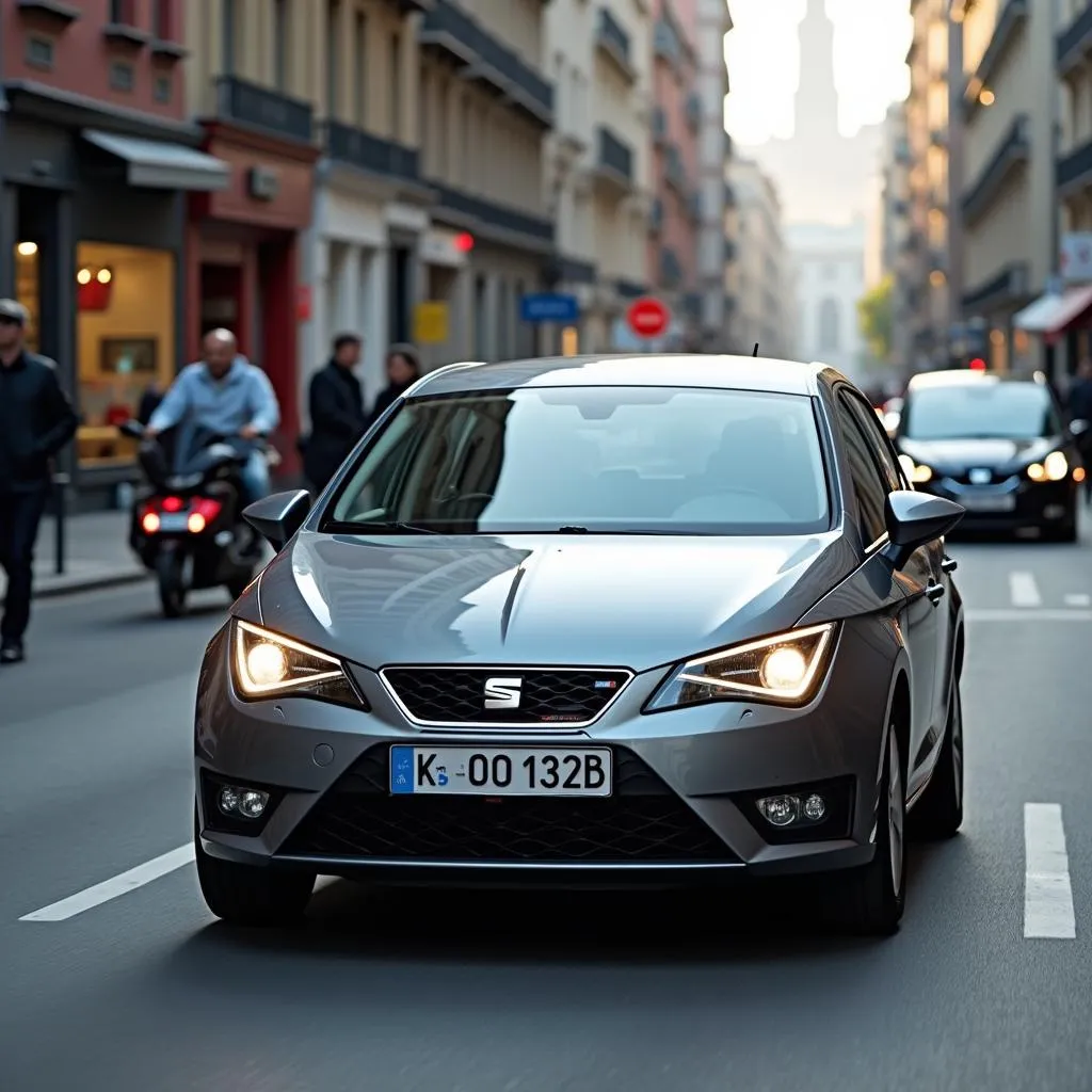 Seat Ibiza II im Stadtverkehr