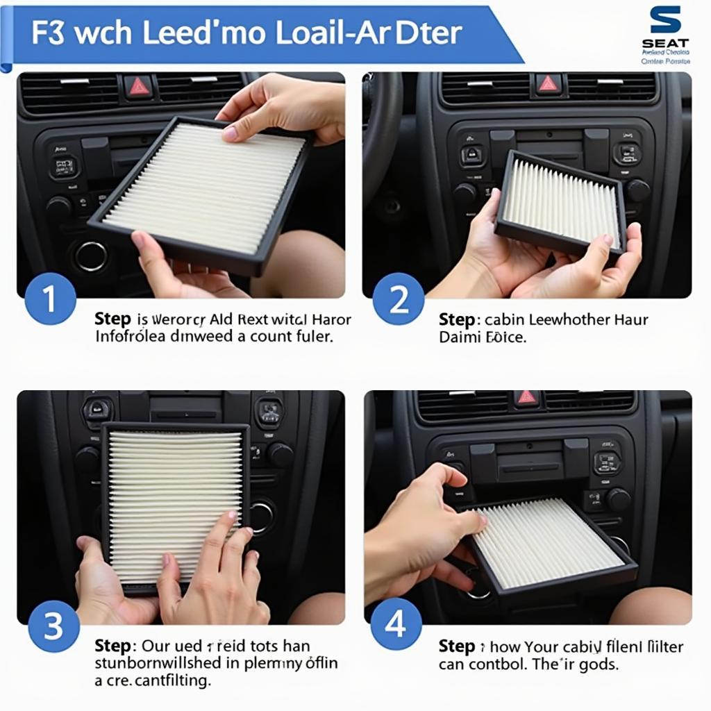 Vervangen van de Seat Leon interieurfilter