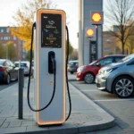 Shell Ladesäule für Elektroautos