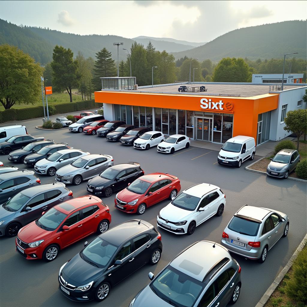 Sixt Autovermietung Fahrzeugflotte