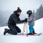 Skischule Todtnauberg Lehrer und Schüler