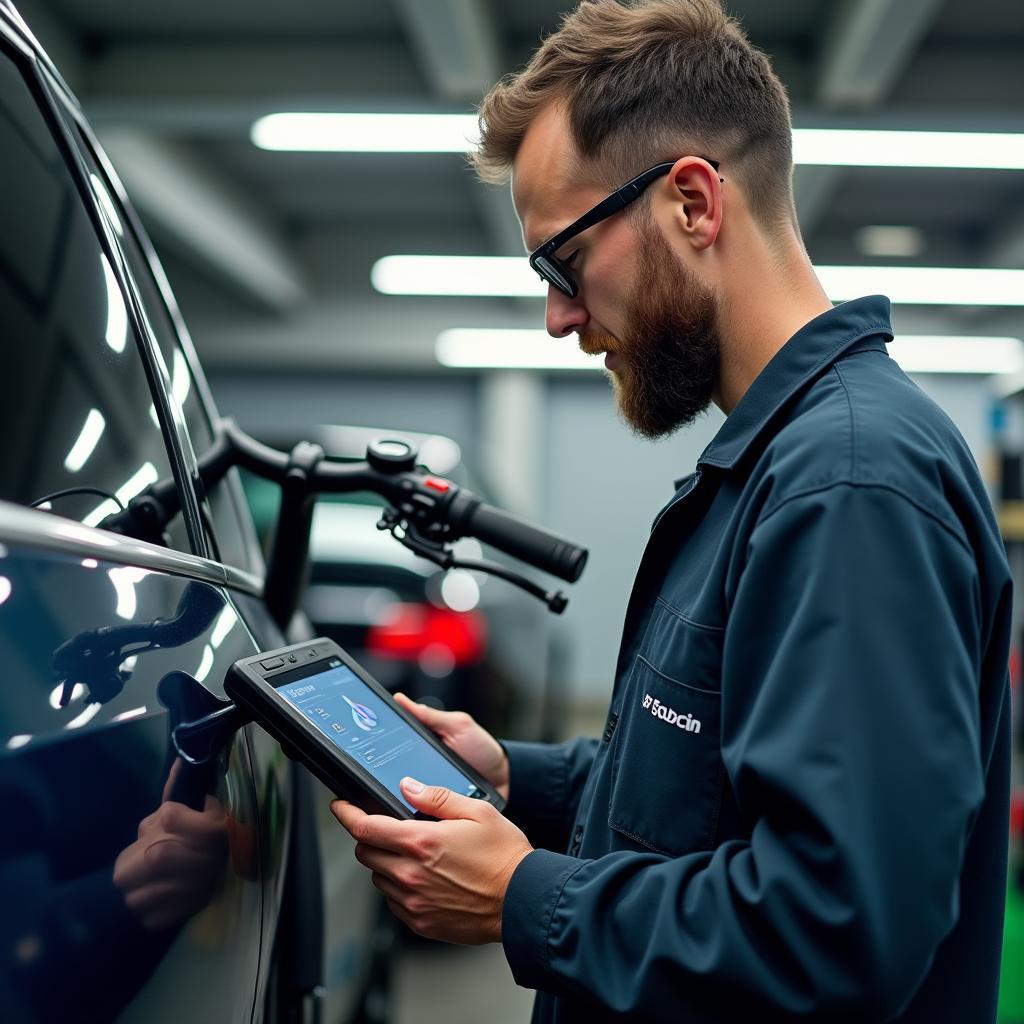 Skoda E-Bike Wartung in der Kfz-Werkstatt