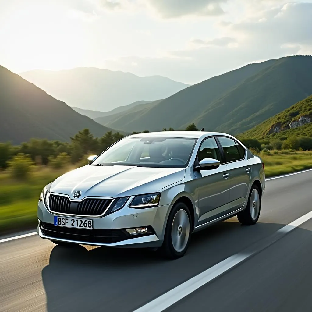 Skoda Octavia Diesel auf der Straße