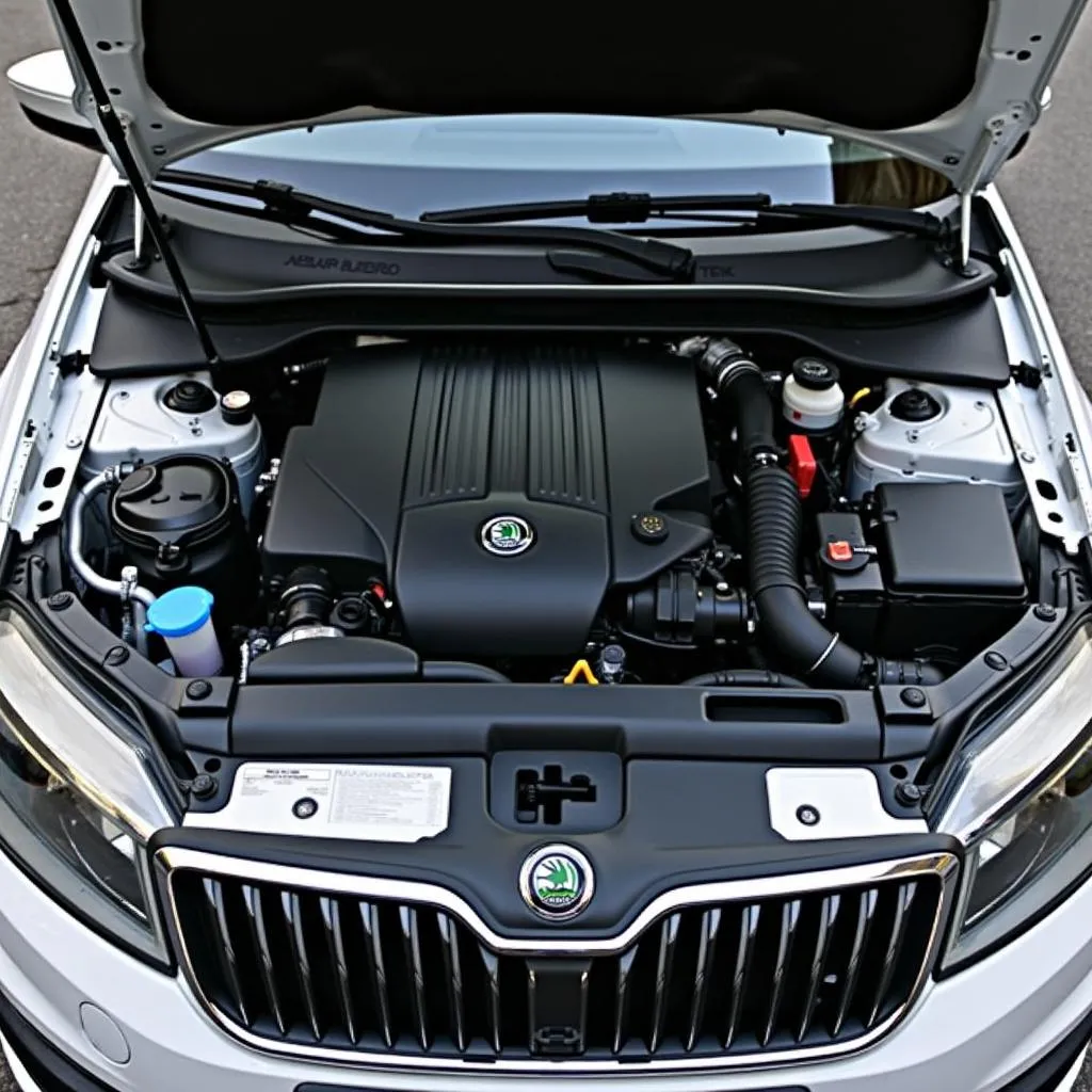 Skoda Rapid Limousine 2019: Indblik i motorrummet