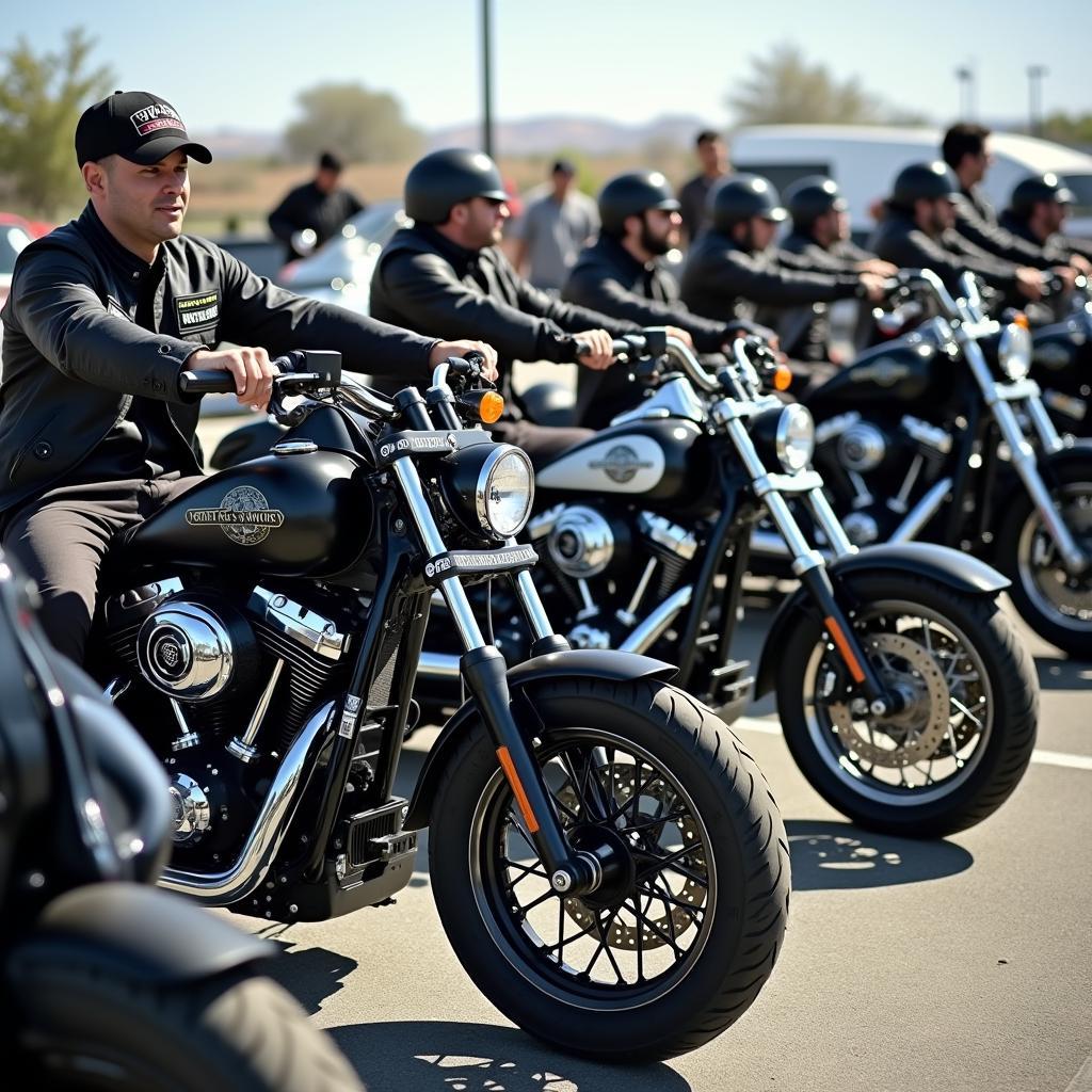 Sons of Anarchy Motorräder Gruppe