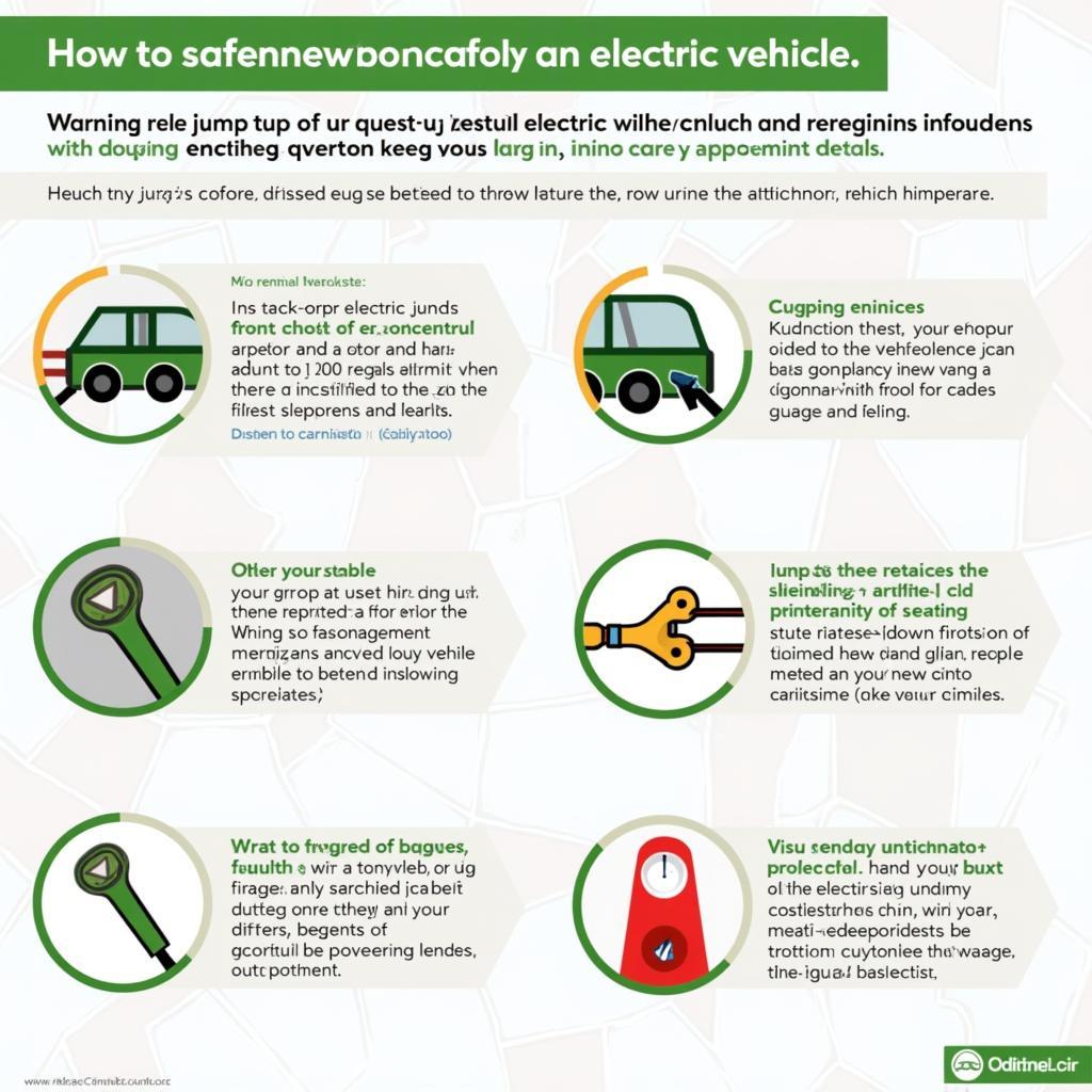 Instruções de segurança para auxílio de partida em carro elétrico