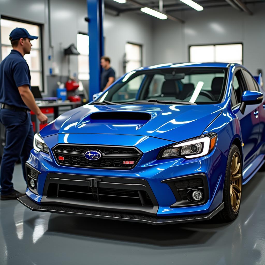 Subaru WRX STI 15 in der Werkstatt