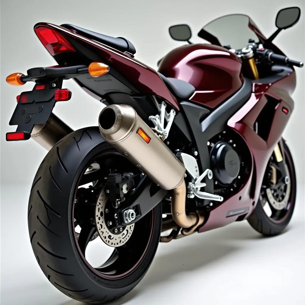 Suzuki GSX 750 AE এর এক্সহস্ট