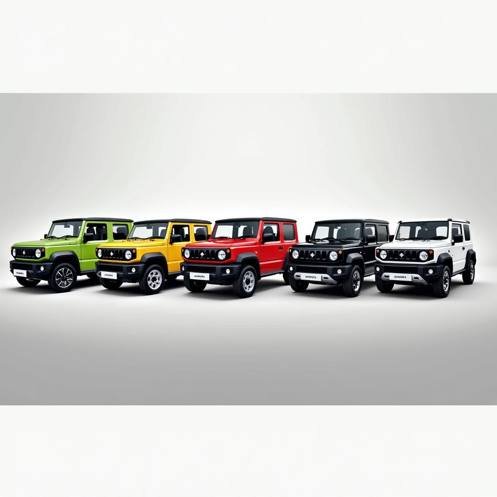 Suzuki Jimny verschiedene Farben