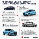 Vorteile des Suzuki Swift Leasing ohne Anzahlung: Flexibilität und Fahrspaß