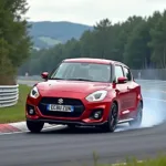 Suzuki Swift Sport 2024 am Nürburgring