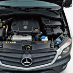 Motor eines Mercedes-Benz Sprinter 906