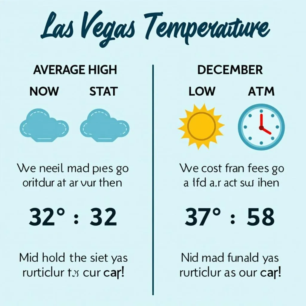 Temperaturen in Las Vegas im Dezember