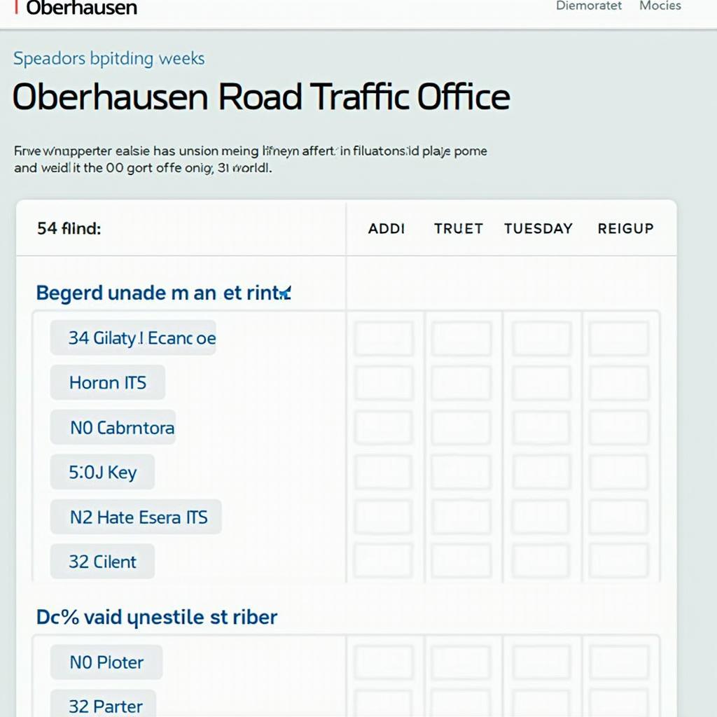 Online-Terminbuchung Straßenverkehrsamt Oberhausen