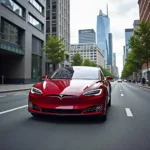 Tesla Probefahrt in Frankfurt