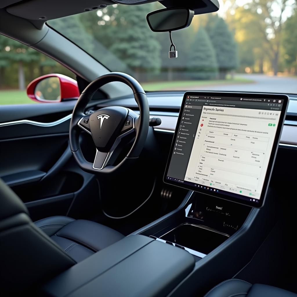 Diagnosi software di una Tesla Model S