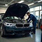 Teure BMW Reparatur in der Werkstatt