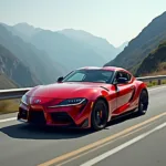 Toyota Supra auf der Straße