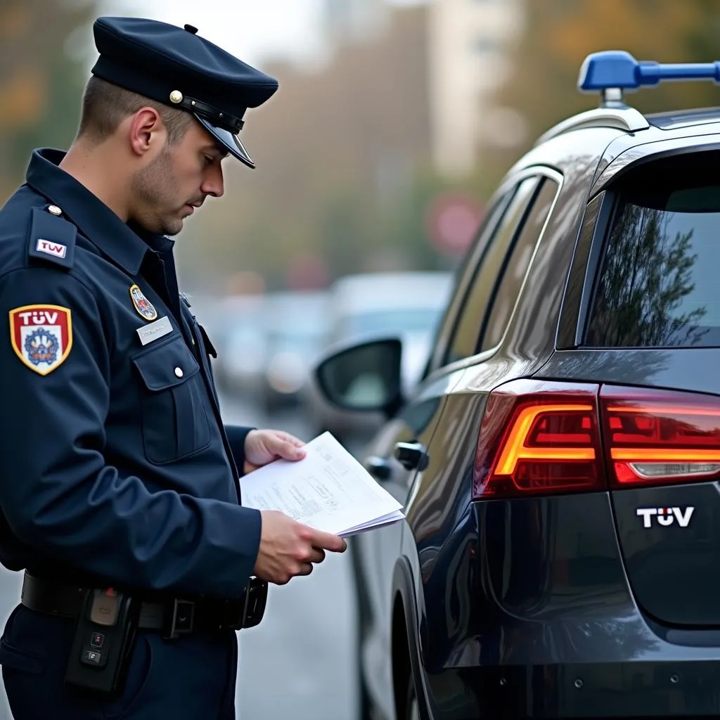 Polizei-Kontrolle bei abgelaufenem TÜV