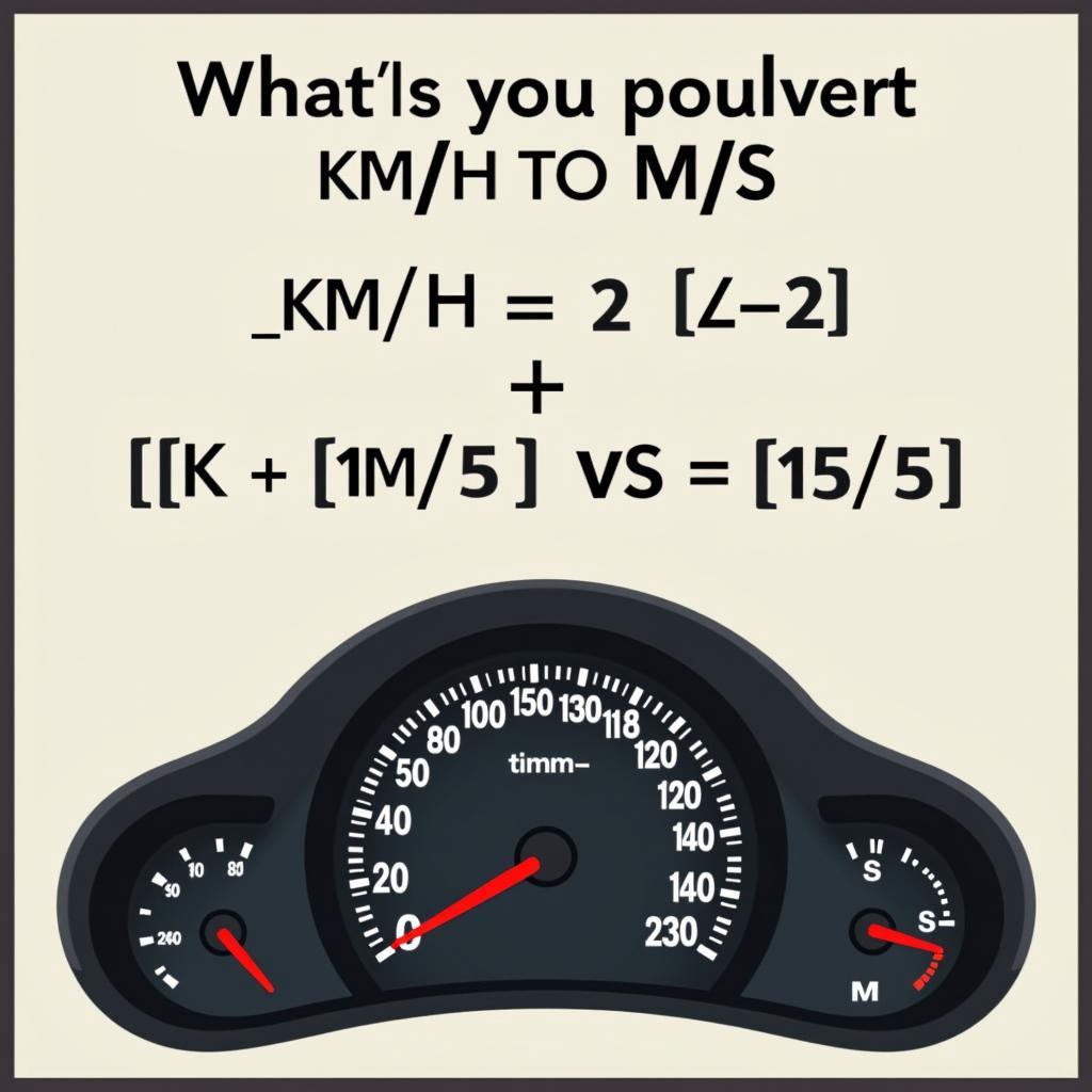 Umrechnung km/h in m/s