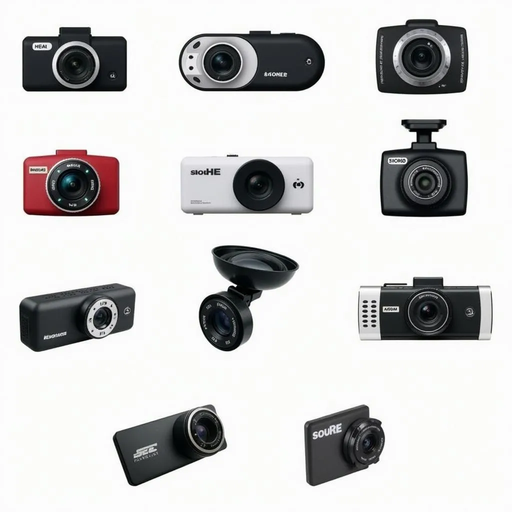 Différents modèles de dashcam