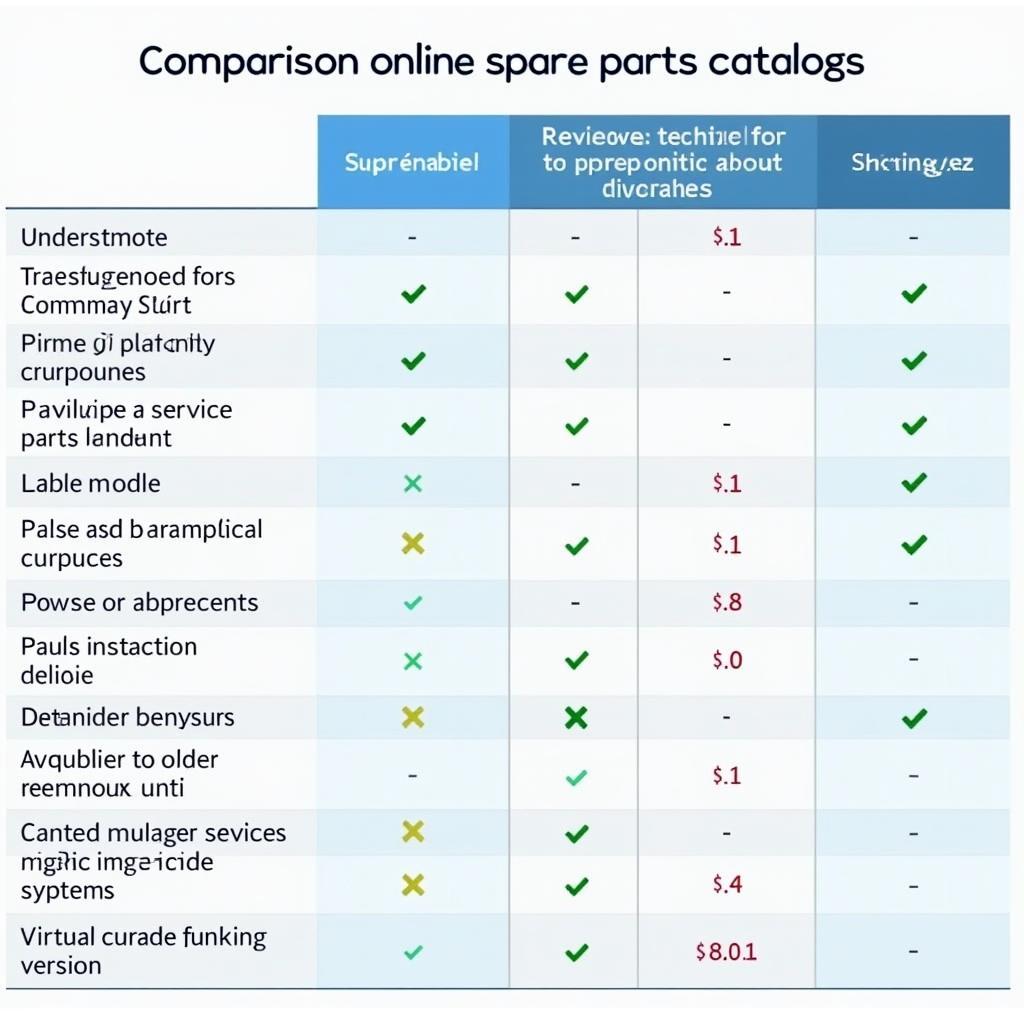 Vergleich verschiedener Online-Ersatzteilkataloge