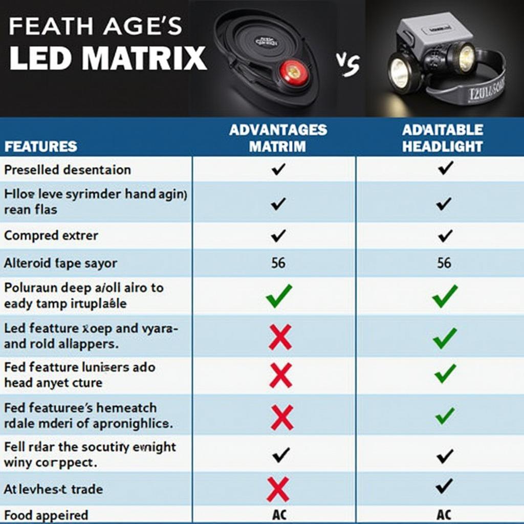 Vergleich von IQ.Light und LED Matrix Scheinwerfern