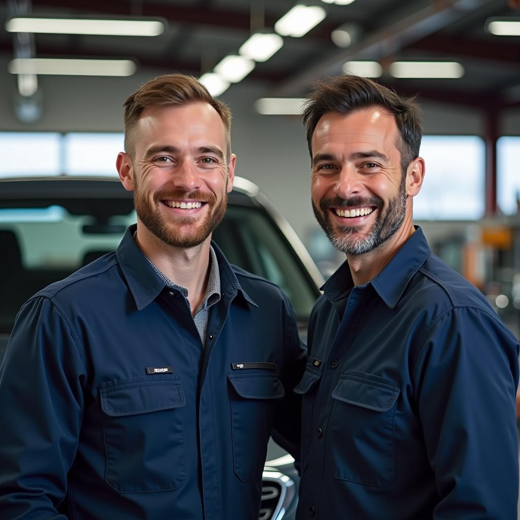 Vertrauenswürdige Mechaniker im Autohaus