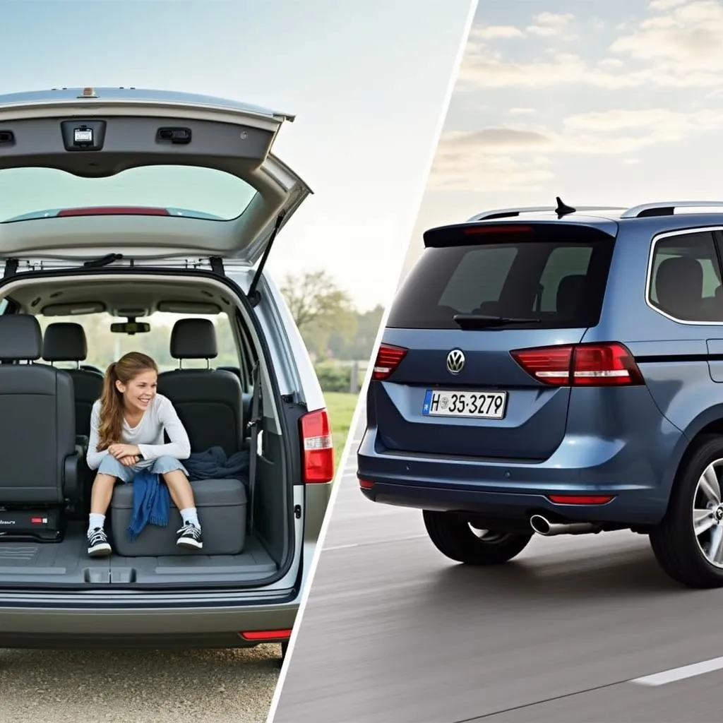 Volkswagen Sharan und Seat Alhambra nebeneinander