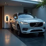 Volvo XC60 Plug-in Hybrid am Ladepunkt