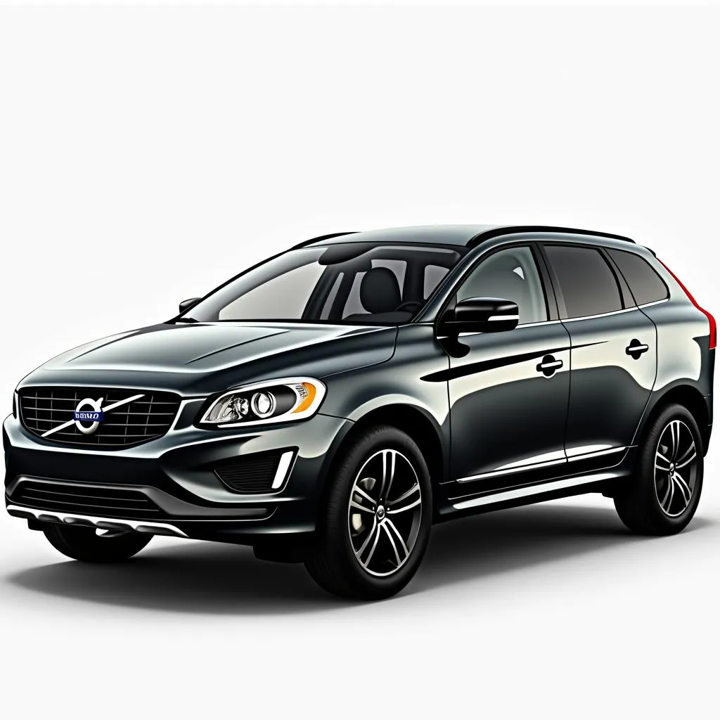 Volvo XC60 Plus Black Edition: Seitenansicht mit schwarzen Akzenten