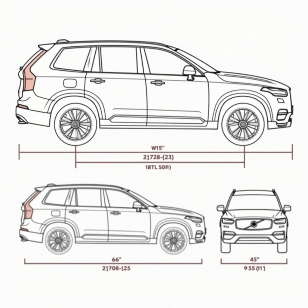 Volvo XC90 Außenabmessungen