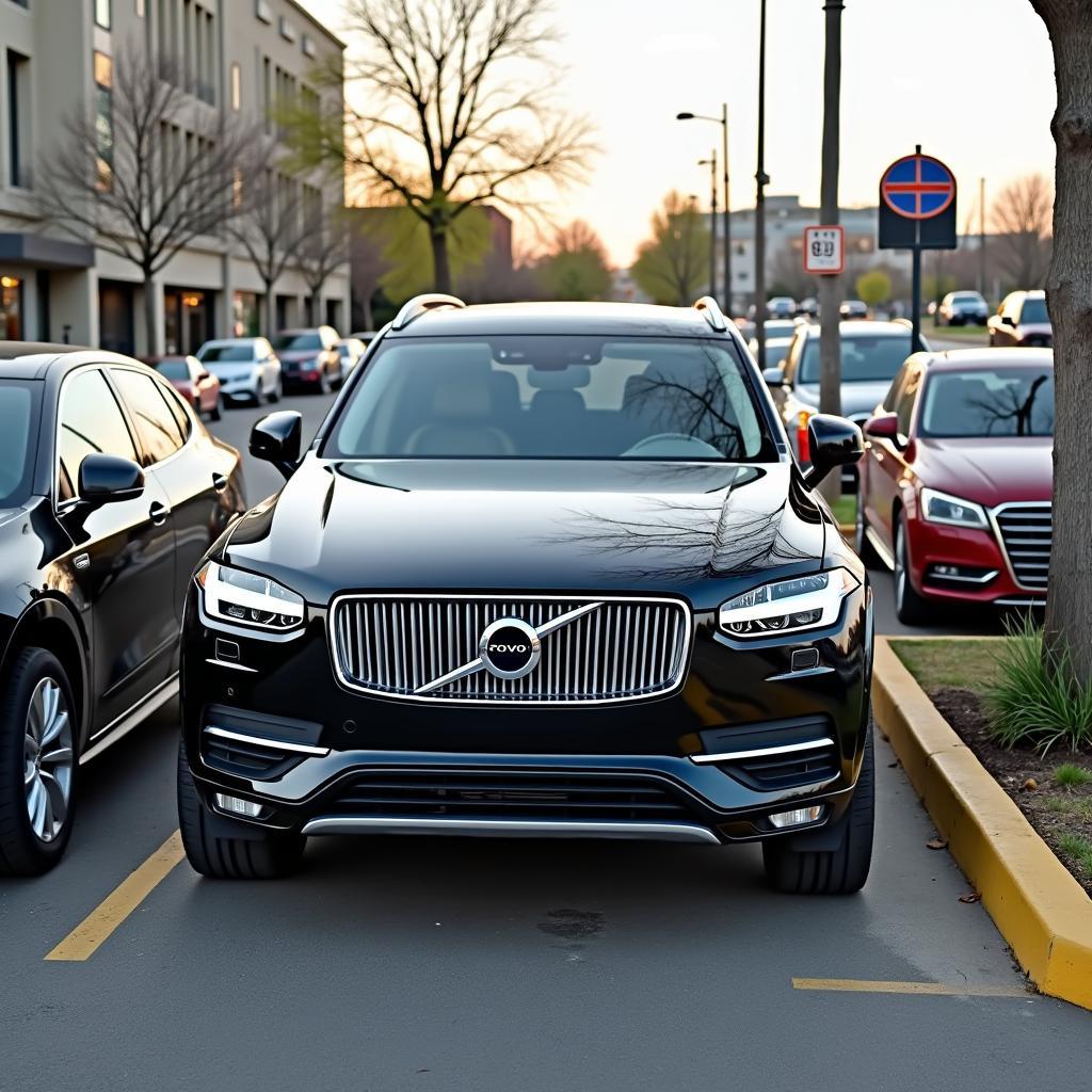 Volvo XC90 Parkplatz