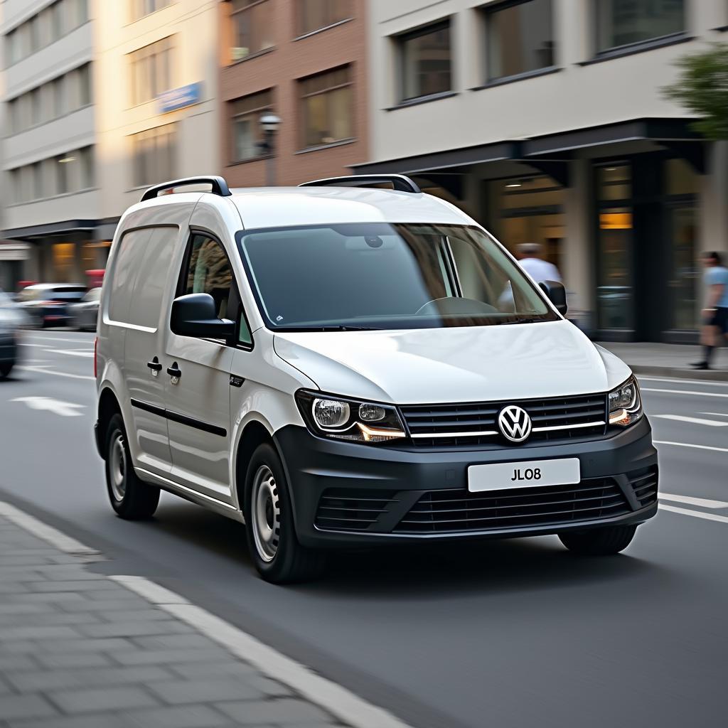 VW Caddy in der Stadt