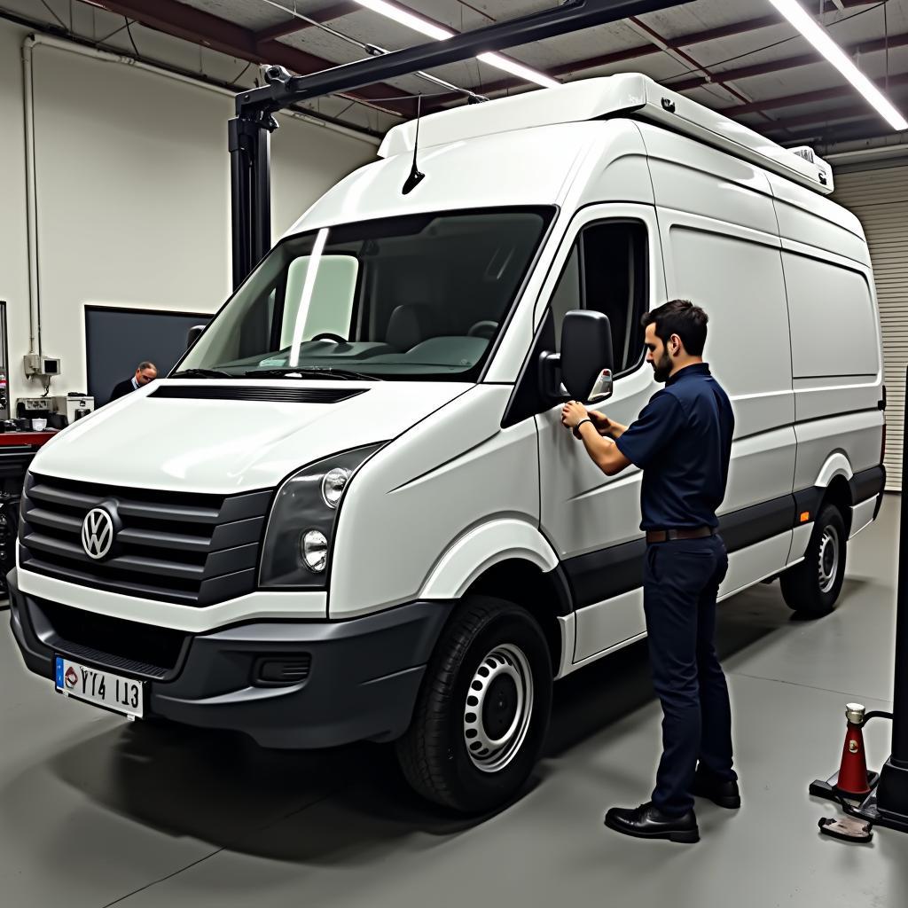 VW Crafter 2016 in der Werkstatt