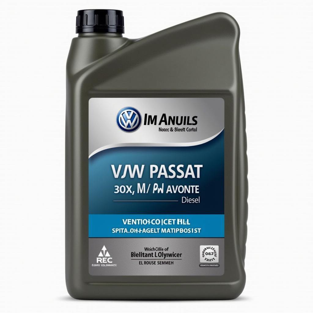 VW Passat Diesel Motoröl Kanister