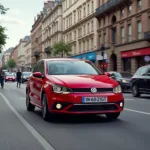 VW Polo 9R im Stadtverkehr