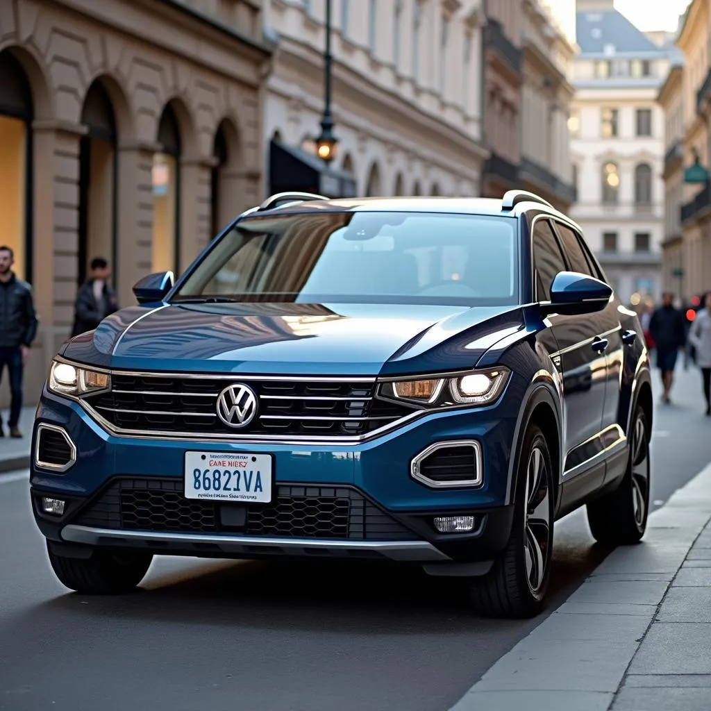 VW T-Roc in der Stadt