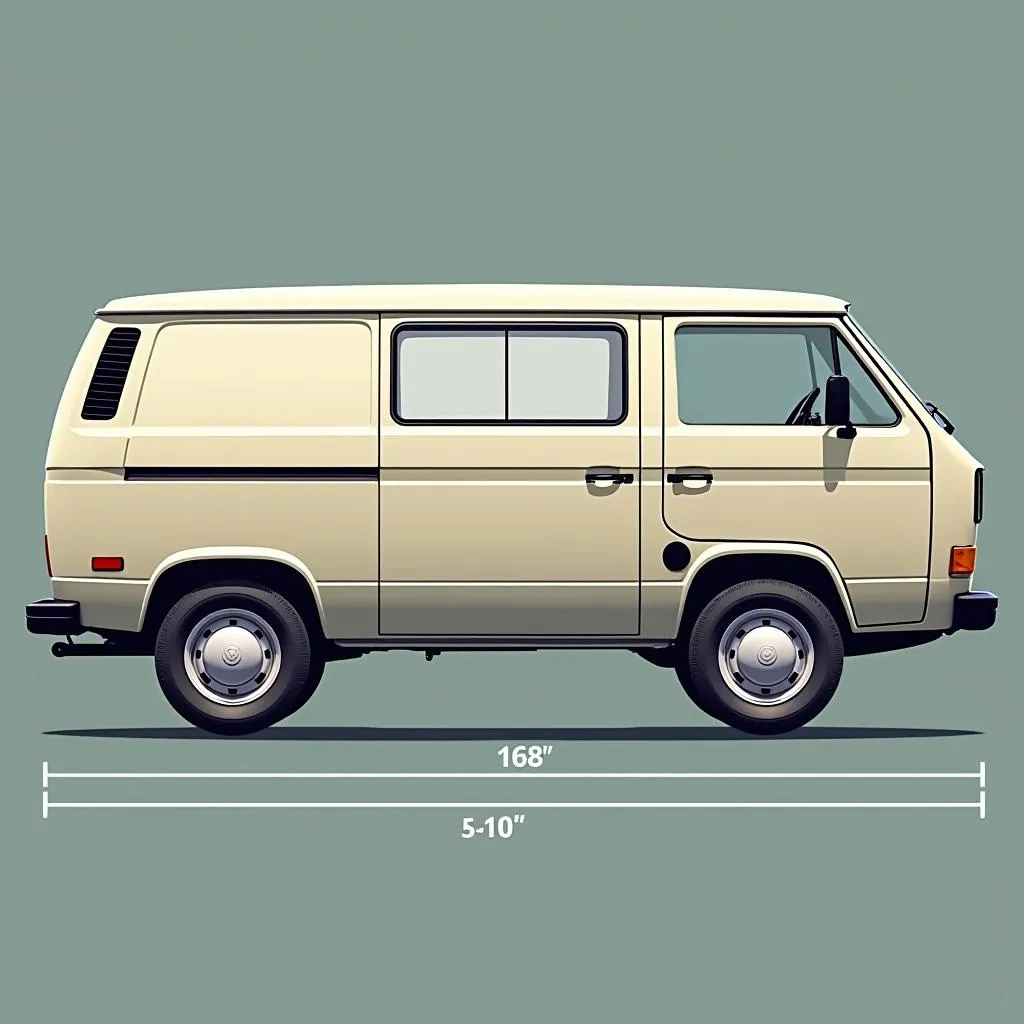 VW T2 Maße Seitenansicht