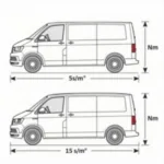 VW T5 Lang Außenmaße