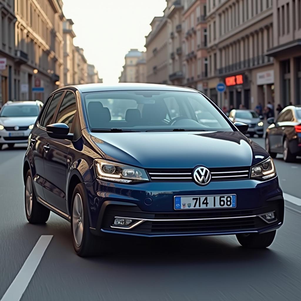 VW Taigo im Stadtverkehr